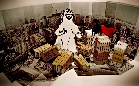 © Christoph Fembek gebastelter Godzilla