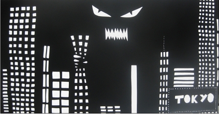 © Laura Fischer Godzilla Zeichnung
