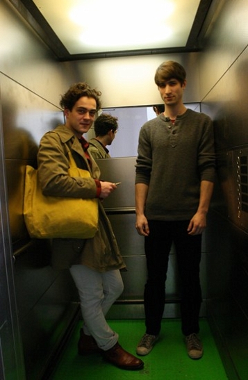 © Radio FM4, Susi Ondrusova Die Band Ginga im Lift