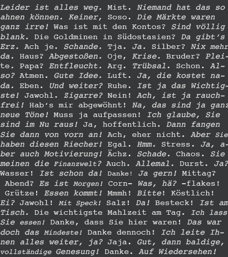 © Albert Farkas Dialog - Text