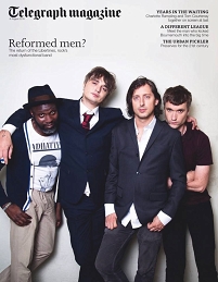 © THe Telegraph DIe Band LIbertines am Cover des Telegraph Magazines