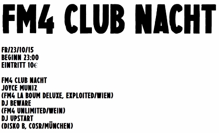 © Radio FM4 FM4 Club Nacht Logo