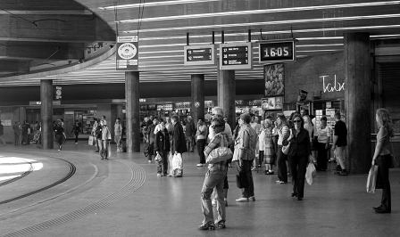 Straßenbahnstation Schottentor in Wien