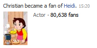 Heidi Facebook Fan 