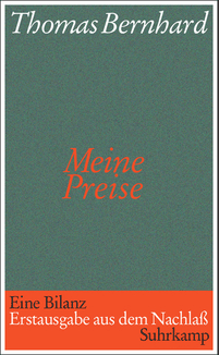 Cover Suhrkamp Thomas Bernhard Meine Preise