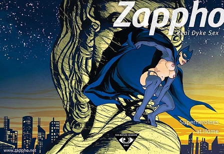 Cover des queerfeministischen Eroktikmagazins "Zappho": Batwoman auf einem Felsen