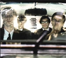 Die Band Kreisky in einem Auto, Albumcover zu "Meine Schuld, meine Schuld, meine große Schuld"