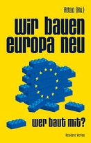 Blaue Legosteine, Cover des Buches "Wir bauen Europa neu"