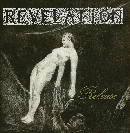 © Relevation Relevation Album Cover: Schwarz-weiße Malerei, nackte Frau schläft im Stehen