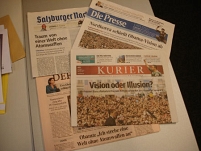 © blumenau Salzburger Nachrichten, Presse, Standard, Kurier von Montag