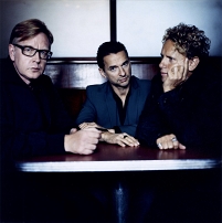 Depeche Mode (von links nach rechts: Andrew Fletcher, Dave Gahan, Martin L. Gore)