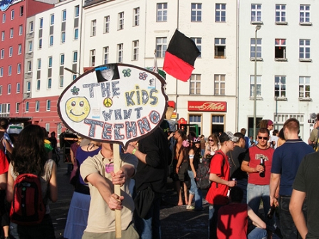 Feier am Berliner Moritzplatz