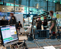 Das FM4 Radiostudio im space4 in Graz