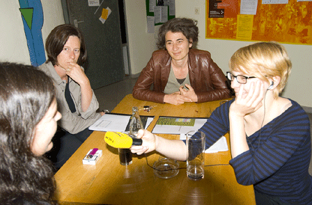 Andrea Wirsch, Maria Wassermann und Michaela Fessel im AFLZ Innsbruck