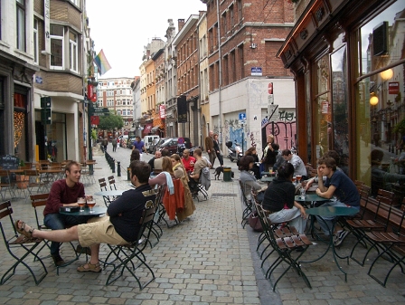 café scene in brussels