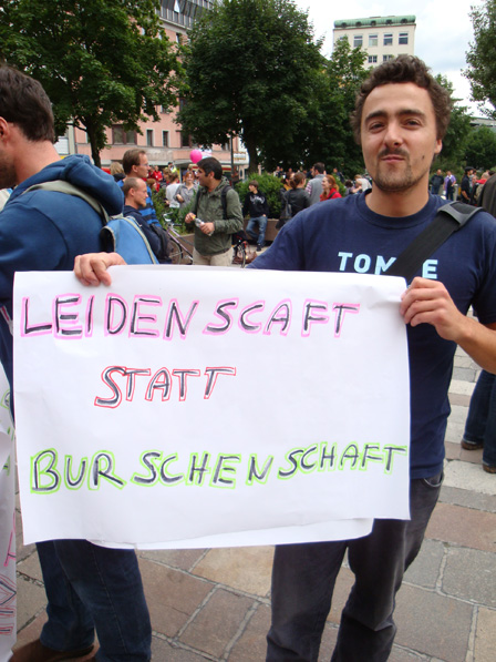 Leidenschaft statt Burschenschaft!
