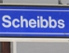 Bahnhofsschild von Scheibbs