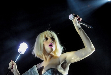 © APA/Herbert Pfarrhofer Lady Gaga bei einem Konzert im Gasometer, Wien