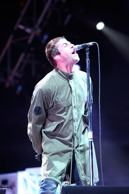 Liam Gallagher von Oasis auf der Bühne