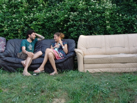 people sitting on a couch (Temporarily)