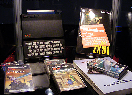 Ein "ZX81" mit Zubehör auf der Retro-Games-Ausstellung auf der "gamescom" in Köln.