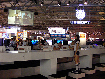 Ein Überblick in einer Messehalle auf der "gamescom" in Köln.