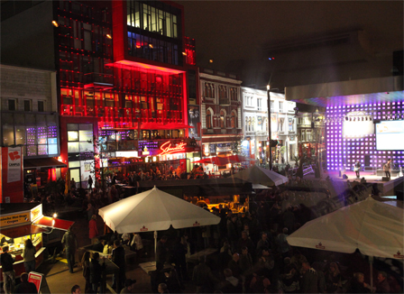 Der Spielbudenplatz in Hamburg