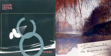 © Kreidler & Ian Simmonds Die Cover der Platten "Mosaik 2014" & "Burgenland Dubs"