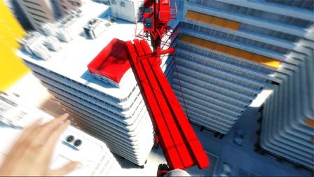 Bildschirmfoto aus dem Spiel "Mirror's Edge".