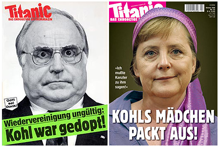 Titelbild Titanic Kohl und Merkel