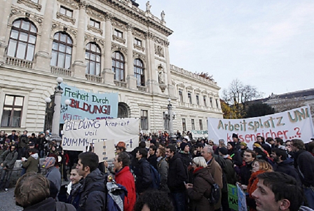 Studierendendemo in Graz