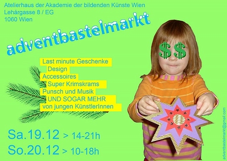 flyer für adventbastelmarkt
