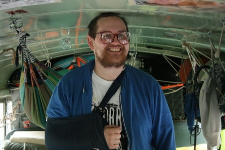 Dan Deacon in seinem Cool Bus in Bushwick / Brooklyn