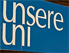 Plakat: "unsere uni"