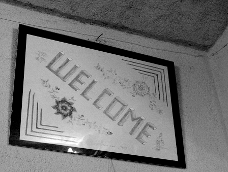 wandbild "welcome"