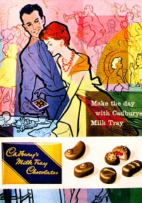 © Flickr Schokoladenwerbung für Cadbury's Milk Tray aus dem Jahre 1960