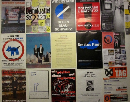 Plakate gegen Schwarz-Blau
