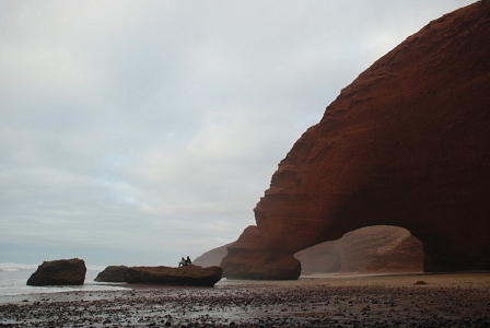 Strand in Mirleft, Marokko