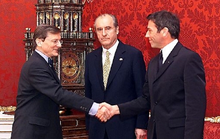 Wolfgang Schüssel, Thomas Klestil und Jörg Haider