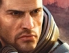 Gesicht eines Mannes, Ausschnitt des Covers des Spiels "Mass Effect"