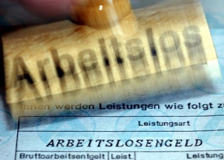 stempel "arbeitslos"