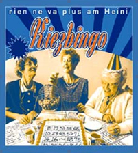 drei alte damen spielen bingo - flyer fuer kiezbingo