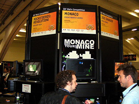 Messestand des Independent Games Festival bei der Game Developers Conference 2010 in San Francisco.