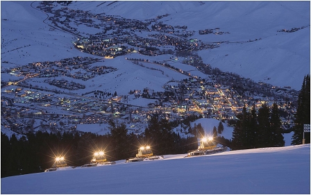 licht auf den bergen