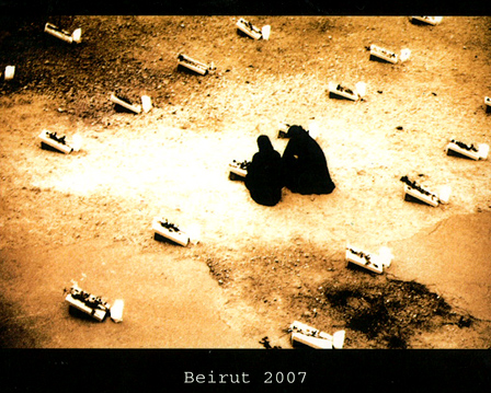 Beirut 2007, Frauen an Gräbern