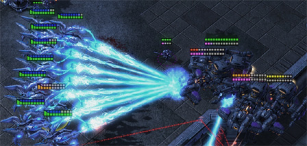 Screenshot aus dem Computerspiel "StarCraft II".