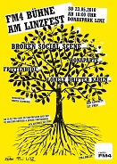 poster des linzfests: ein stilisierter baum