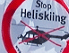 Transparent "Stop Heliskiing"