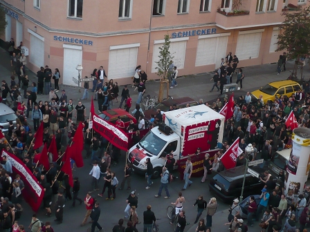 Protestkundgebung am ersten Mai