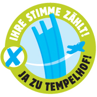 Sticker: Ja zu Tempelhof